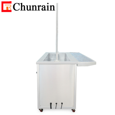 2 Meter Reinigungspfanne Ultraschallreiniger für schmutzige Fensterblinde Vorhang 160L Dual Tank Fensterblenden Ultraschallreiniger