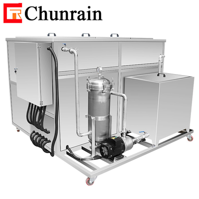 Industrieller Ultraschallreiniger mit Filtersystem für Radfelgen, Wärmetauscherlager, Reinigungsbad 1500L